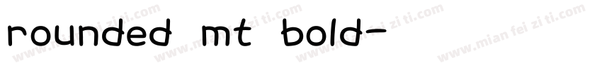 rounded mt bold字体转换